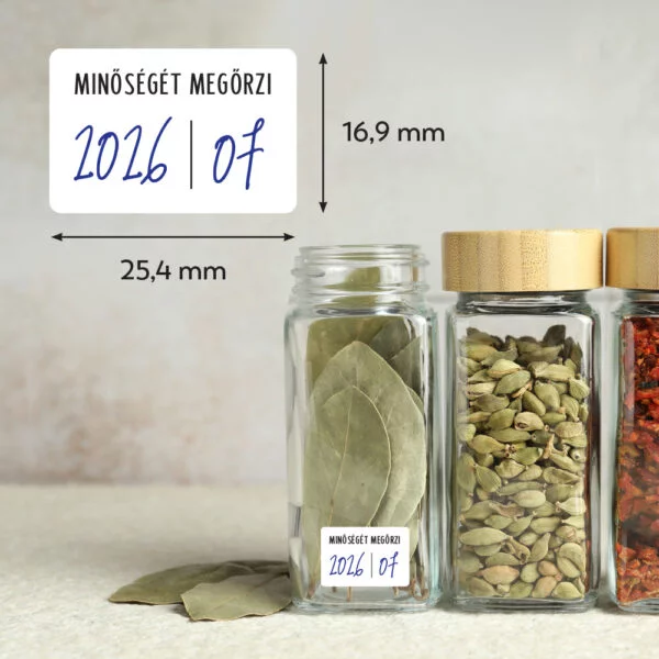 Minőségét megőrzi matrica - 112 db