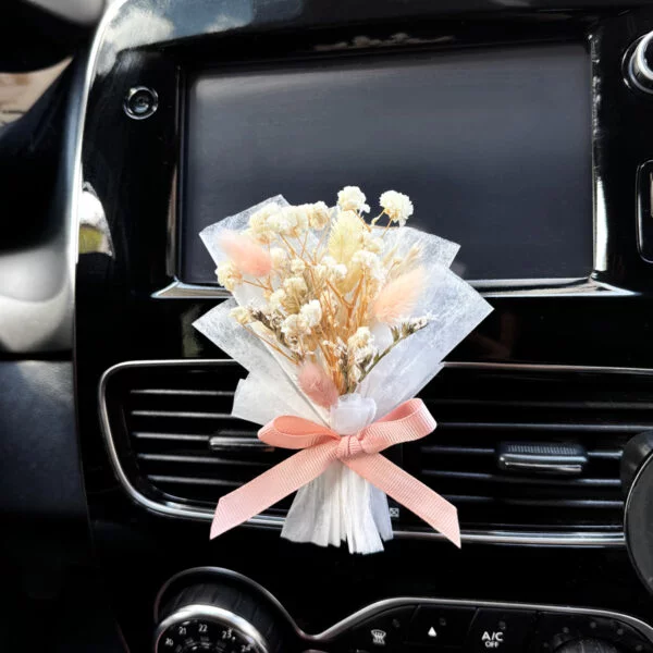 Mini virágcsokor autóillatosító saját illattal